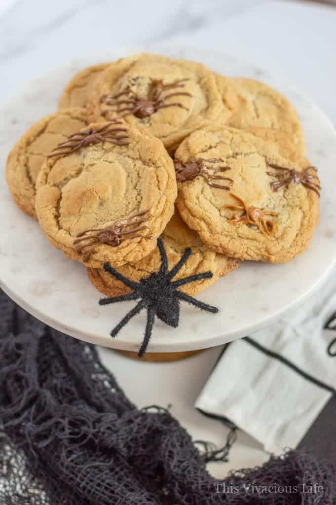 Spider Chocolate Chip Cookies (Gluten-Free) - This Vivacious Life