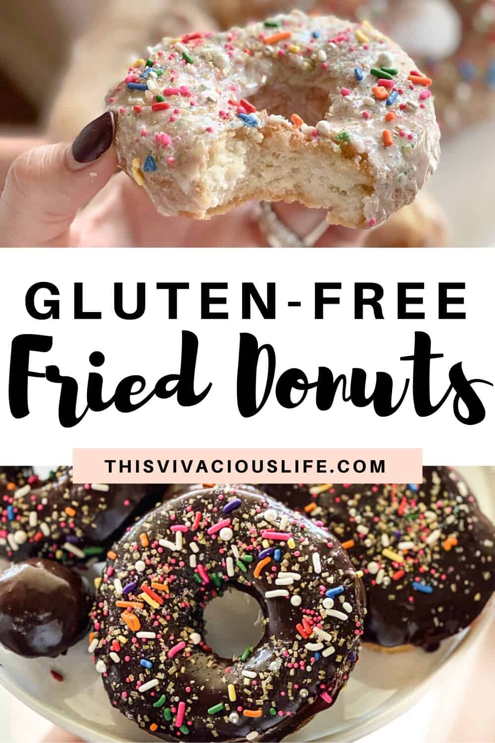 Gluten-Free Donuts (real, FRIED cake donuts!) - This Vivacious Life