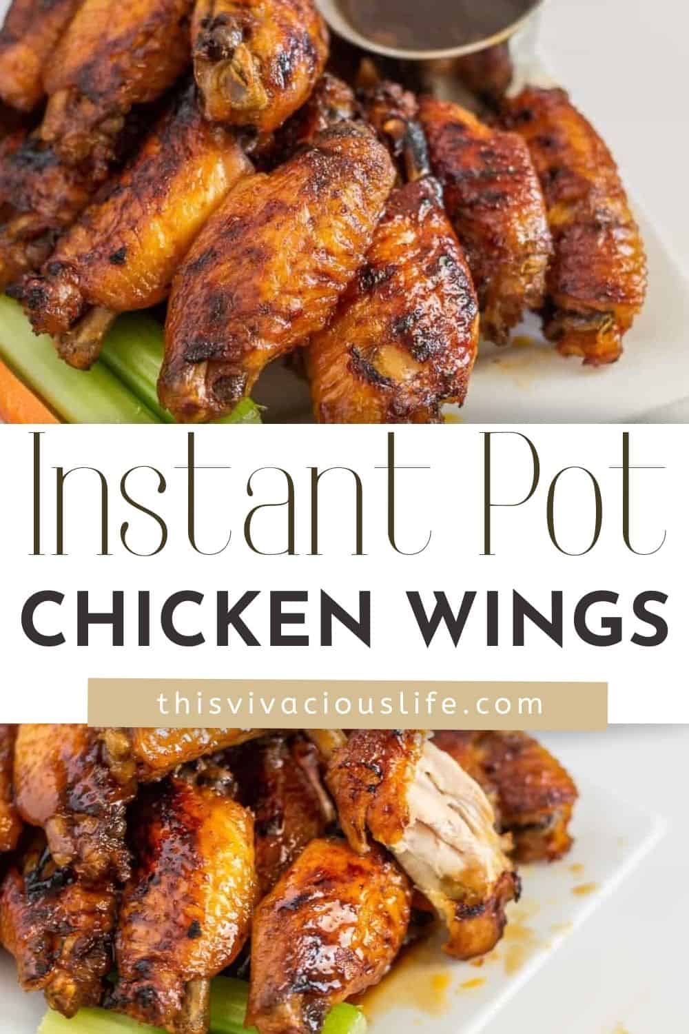 Instant Pot Chicken Wings with Sticky Cola Sauce - This Vivacious Life