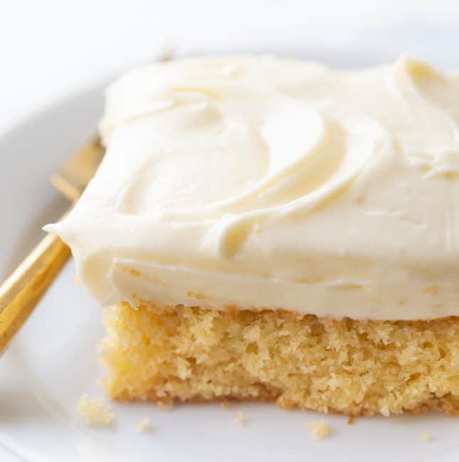 Eggnog Cake with Cream Cheese Eggnog Frosting - This Vivacious Life