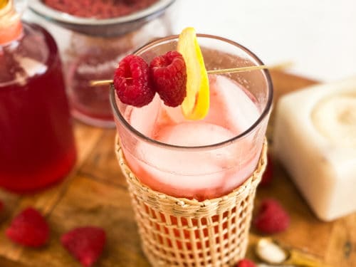 Raspberry Salt Mocktail with LMNT #shorts #drinks #momlife 