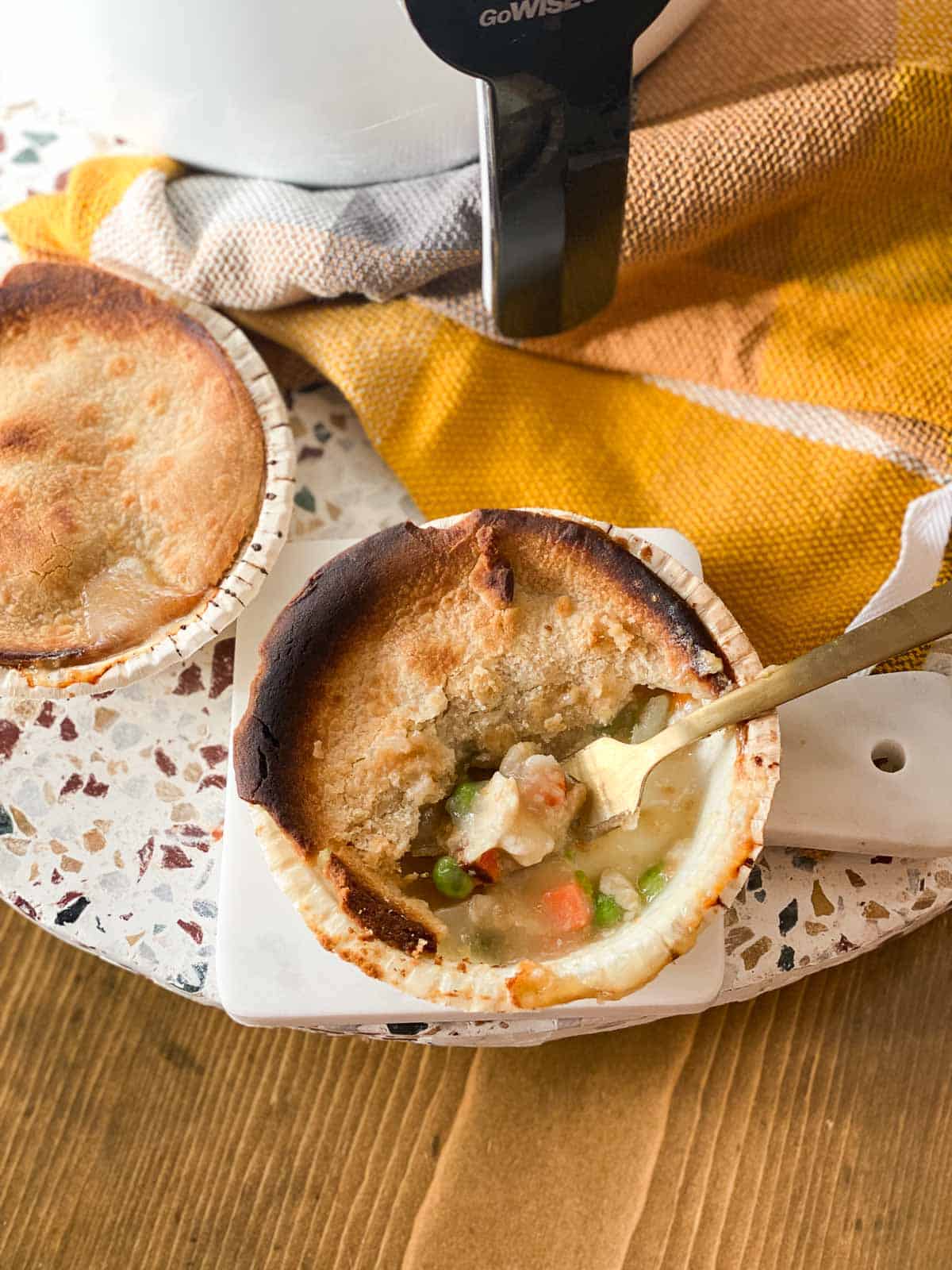 Air Fryer Pot Pie = Easiest Dinner Idea!