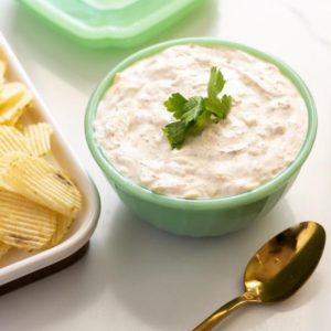 Sour Cream Chip Dip With Cream Cheese and Cheddar