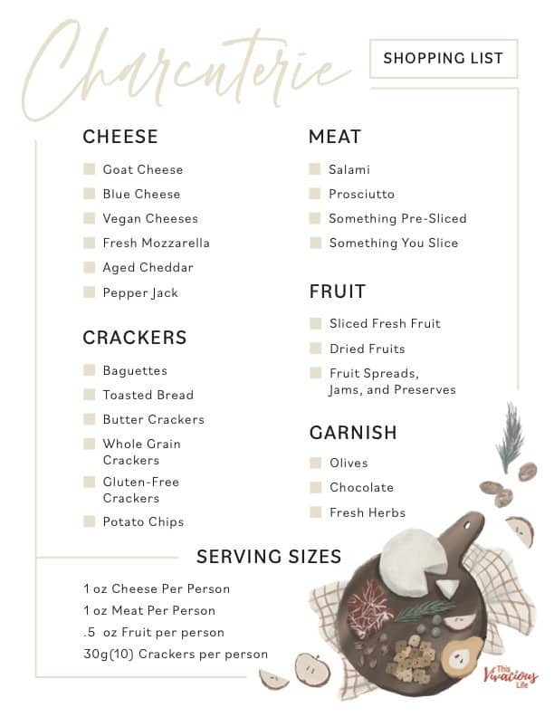 How to Make a Grazing Table for 40 People + PRINTABLE list