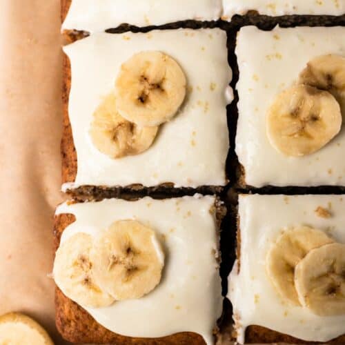 Gluten Free Banana Cake sliced