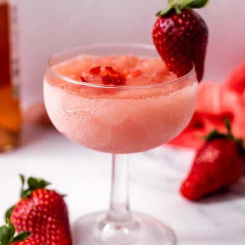 Frosé (Frozen Rosé Recipe) in a glass