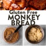 gluten free monkey bread Pinterest collage